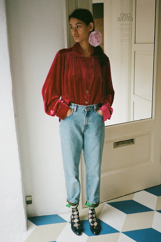 Upcycled Jeans - Blossom