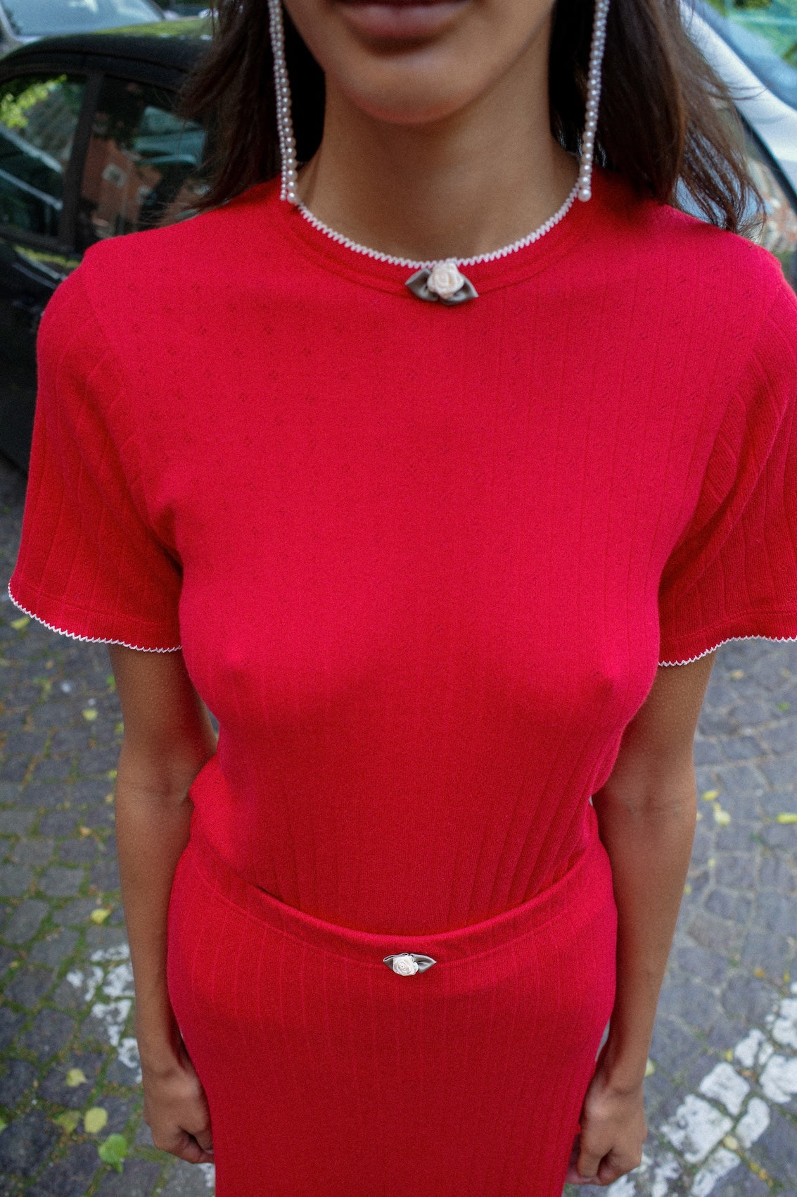 Caro T-shirt - Red