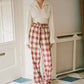 Hannah Pants - Red/White Checkered